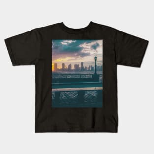 Jersey City Skyline Battery Park Manhattan NYC Kids T-Shirt